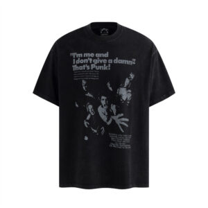Character printed vintage short sleeved T-shirt