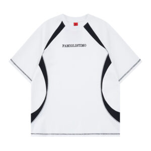 Deconstructing Color blocked Short Sleeve T