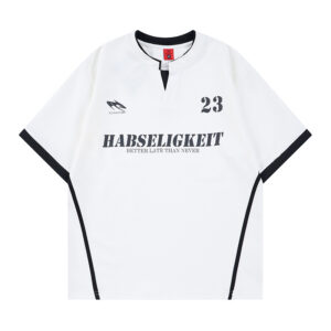 Letter printed short sleeved t-shirt